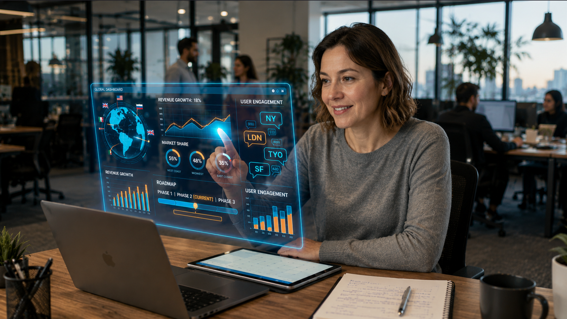 Dashboard digitale per analisi e automazione aziendale